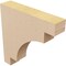 Ekena Millwork 2"W x 10"D x 10"H Thin Mediterranean Rough Cedar Woodgrain TimberThane Corbel, Primed Tan CORUR02X10X10MEDRCPR - alternate 6